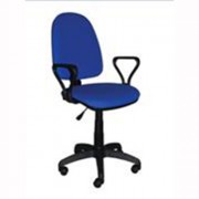 Кресло для оператора пластик/кожзам PRESTIGE синий