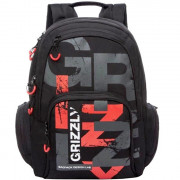 Рюкзак для мальчиков (Grizzly) арт RU-033-2/3 красный 30х42х22 см