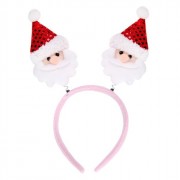 Ободок "Дед Мороз"  розовый арт.76200