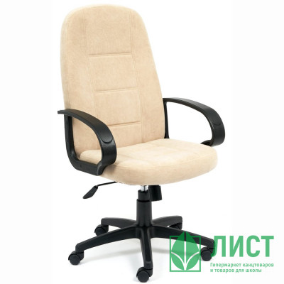 Кресло для руководителя пластик/флок СН747 бежевый (7) Кресло для руководителя пластик/флок СН747 бежевый (7)