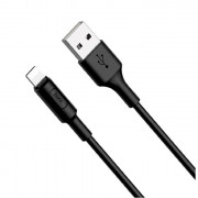 Кабель USB - 8 pin, Type-C, микро USB HOCO X25 Soarer, 1.0м, круглый, 2.0A, силикон, цвет: чёрный