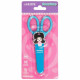 Ножницы детские 135мм пластиковые ручки (deVENTE) NicoNico:-) голубые защитный футляр арт.8010328