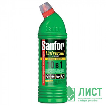 Чистящее средство для сантехники Sanfor 750г Universal, лимонная свежесть арт.1544 (Ст.15) Чистящее средство для сантехники Sanfor 750г Universal, лимонная свежесть арт.1544 (Ст.15)