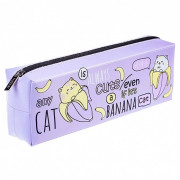 Пенал-косметичка (Hatber) Banana-cat мягкий 210*80*48 арт. NPn_55308