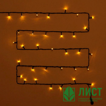 Гирлянда электрическая уличная точечная 07м 80LED цвет желтый (темный провод) 8режимов артемный 183-319 Гирлянда электрическая уличная точечная 07м 80LED цвет желтый (темный провод) 8режимов артемный 183-319