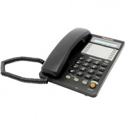 Телефон Panasoniс KX-TS2365RUB (30 ст,диспл,спикер,автод,лампа выз,Data,черный)