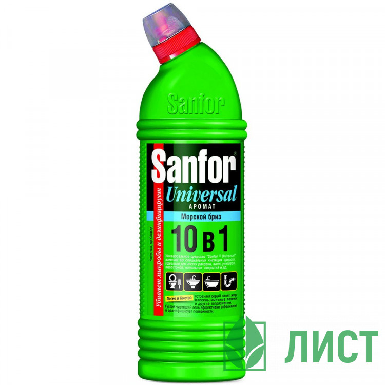 Чистящее средство для сантехники Sanfor 750г Universal, морской бриз арт.1543 (Ст.15)