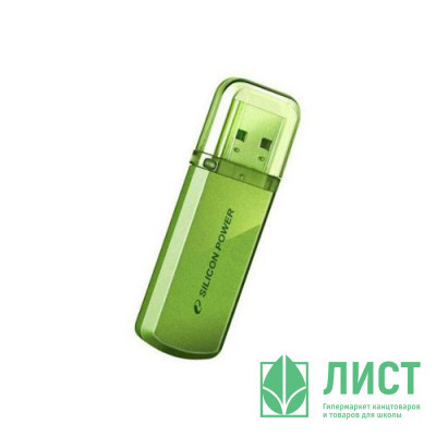 Флеш диск 32GB USB 2.0 Silicon Power Helios 101,зеленый Флеш диск 32GB USB 2.0 Silicon Power Helios 101,зеленый