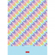 Блокнот А4 твердая обложка 80 листов (Hatber) Нежный дизайн 5-цветный блок арт 80ББ4В1_23755