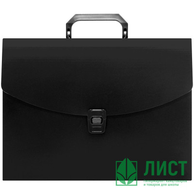 Портфель 01 отд. (Бюрократ) с ручкой на замке 0,7мм черный арт.816260 Портфель 01 отд. (Бюрократ) с ручкой на замке 0,7мм черный арт.816260