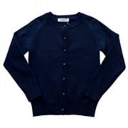Кардиган для девочки (Malini) артикул 4494 размерный ряд 32/128-40/158 цвет синий