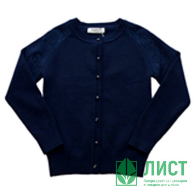 Кардиган для девочки (Malini) артикул 4494 размерный ряд 32/128-40/158 цвет синий Кардиган для девочки (Malini) артикул 4494 размерный ряд 32/128-40/158 цвет синий