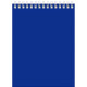 Блокнот А6 мягкая обложка на гребне 60 листов (BG) для конференций синий арт Б6гр60 8594