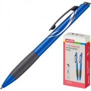 Ручка шариковая автомат (Attache) Xtream непрозрачный корпус резиновый упор синий 0,5мм арт.389758 (Ст.12)