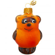 Украшение на ёлку стекло (серия Мультфильм) 09см "Винни Пух" п/у арт.ФУ-431