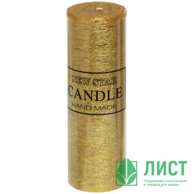 Свеча столбик "New Star ZD-074" 05*15см цв.золото арт.114-147 Свеча столбик "New Star ZD-074" 05*15см цв.золото арт.114-147