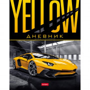 Дневник для старших классов твердая обложка (Hatber) YELLOWsupercar глянцевая ламинация арт.48ДТ5В_24057