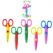 Ножницы детские фигурные 135мм пластиковые ручки (Mazari) для левшей арт M-5632