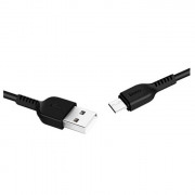 Кабель USB - Type-C HOCO X20, 1.0м, круглый, 3.0A, силикон, цвет: чёрный