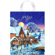 Пакет ПВД с ручкой петля "Зимушка" НГ 28*35см 55мкм арт.ПТЛ42659