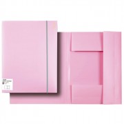 Папка на резинке А4 35мм пластик 0,45мм розовый deVENTE Pastel арт.3070802 (Ст.50)