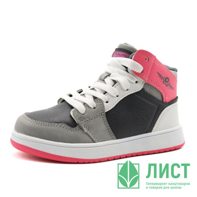 Кеды для девочки (SaiJun) серый верх-искуственная кожа подкладка - искуственная шерсть  артикул czz-C6566-3 Кеды для девочки (SaiJun) серый верх-искуственная кожа подкладка - искуственная шерсть  артикул czz-C6566-3