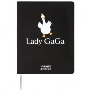 Дневник школьный гибкая обложка кожзам (deVENTE) Lady Gaga шелкография, отстрочка арт.2222504