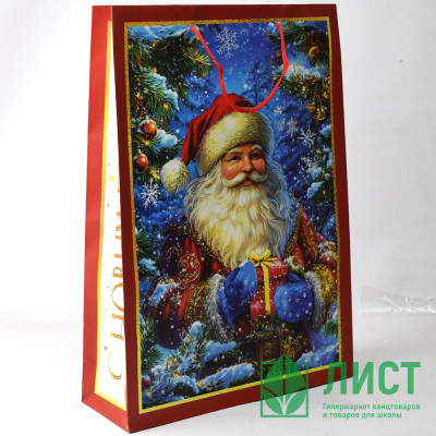 Пакет подароч. бумаж. 33*45,7см &quot;Дед Мороз&quot; арт.95784FE Пакет подароч. бумаж. 33*45,7см "Дед Мороз" арт.95784FE