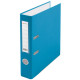 Папка-регистратор 50мм ПВХ с 1 сторонней обтяжкой, металлический уголок, голубая, собранная