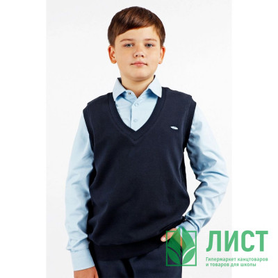 Джемпер-обманка для мальчика (CEGISA ) арт.4055 размерный ряд 36/140-40/152  цвет темно-синий/голубой Джемпер-обманка для мальчика (CEGISA ) арт.4055 размерный ряд 36/140-40/152  цвет темно-синий/голубой