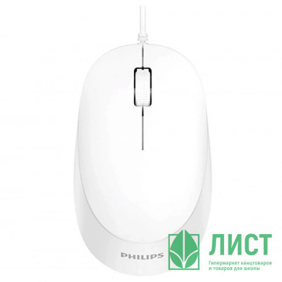 Мышь провод. Philips SPK7207 3кнопки,USB 2.0,1200dpi цв.белый Мышь провод. Philips SPK7207 3кнопки,USB 2.0,1200dpi цв.белый