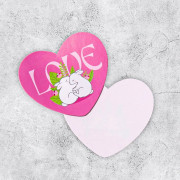 Открытка-валентинка "Love" кролики