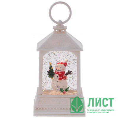 Сувенир с подсветкой LED &quot;Фонарь&quot; 13,5см цв.белый арт.812857 Сувенир с подсветкой LED "Фонарь" 13,5см цв.белый арт.812857