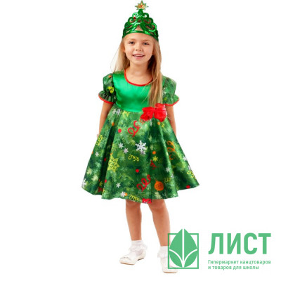 Костюм Д (НОВЫЙ ГОД) Елочка (корона,платье) р.28/110-32/128 ткань арт.1026/1 к-18 Костюм Д (НОВЫЙ ГОД) Елочка (корона,платье) р.28/110-32/128 ткань арт.1026/1 к-18
