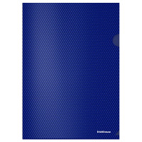 Папка-уголок А4 180мкм пл. (ErichKrause) синий Diamond Total Blue арт.55131 (Ст.12)