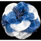 Бант для волос белый/синий  Arco Carino 12см арт.133