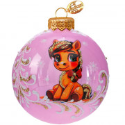 Шар стекло 08см (серия Символ года) "Пони девочка" п/у арт.КУ-80-254021