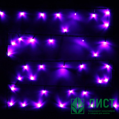 Гирлянда электрическая уличная точечная 07м 80LED цв.фиолетовый(т.провод) 8реж арт.167-002 Гирлянда электрическая уличная точечная 07м 80LED цв.фиолетовый(т.провод) 8реж арт.167-002