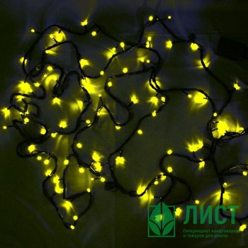 Гирлянда электрическая для дома точечная 3,5м 36LED цвет желтый (зеленый провод) 8режимов арт.130-362 Гирлянда электрическая для дома точечная 3,5м 36LED цвет желтый (зеленый провод) 8режимов арт.130-362