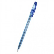 Ручка шариковая прозрачный корпус (CELLO) Slimo 1мм синяя/масло/конус арт.1665 (Ст.50)