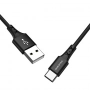 Кабель USB-Type-C Borofone BX20 Enjoy,1.0м,круглый, 2.4A, цв.черный
