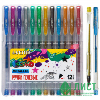 Набор ручек гелевых 12 цветов (deVENTE) Cosmo Metallic арт.5051422 Набор ручек гелевых 12 цветов (deVENTE) Cosmo Metallic арт.5051422