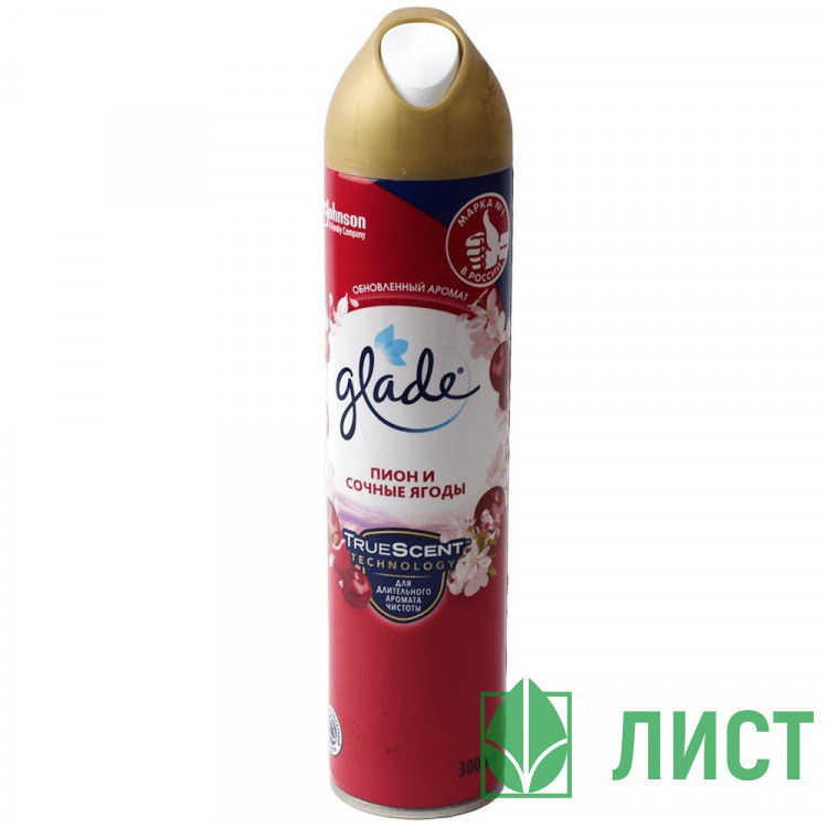 Освежитель Glade 300мл Пион и сочные ягоды