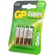 Батарейки GP Super LR03 (ААА) алкалиновые BL4 (цена за упаковку) блистер