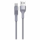 Кабель USB -микро USB Borofone BX21 Outstanding,1.0м,круглый,2.4A,ткань, цв.серый