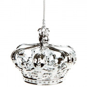 Украшение декоративное "Корона в серебре" 7,5см арт.86743