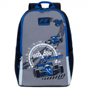 Рюкзак для мальчиков школьный (GRIZZLY) арт RB-151-4/4 синий 29х38х17 см