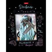 Дневник школьный твердая обложка (Hatber) Металлик Девушка с голубыми волосами выборочный лак арт. 40ДТ5мтлВ_27347