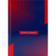 Бизнес-блокнот А6 твердая обложка 160 листов (Проф-Пресс) Сине-красный узор арт.160-6699