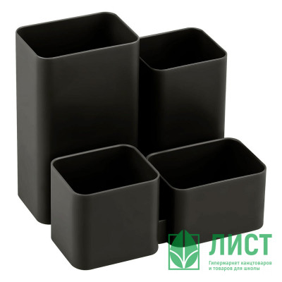 Подставка для канцелярских принадлежностей (СТАММ) ЮНИОР черный арт.ОР21 Подставка для канцелярских принадлежностей (СТАММ) ЮНИОР черный арт.ОР21